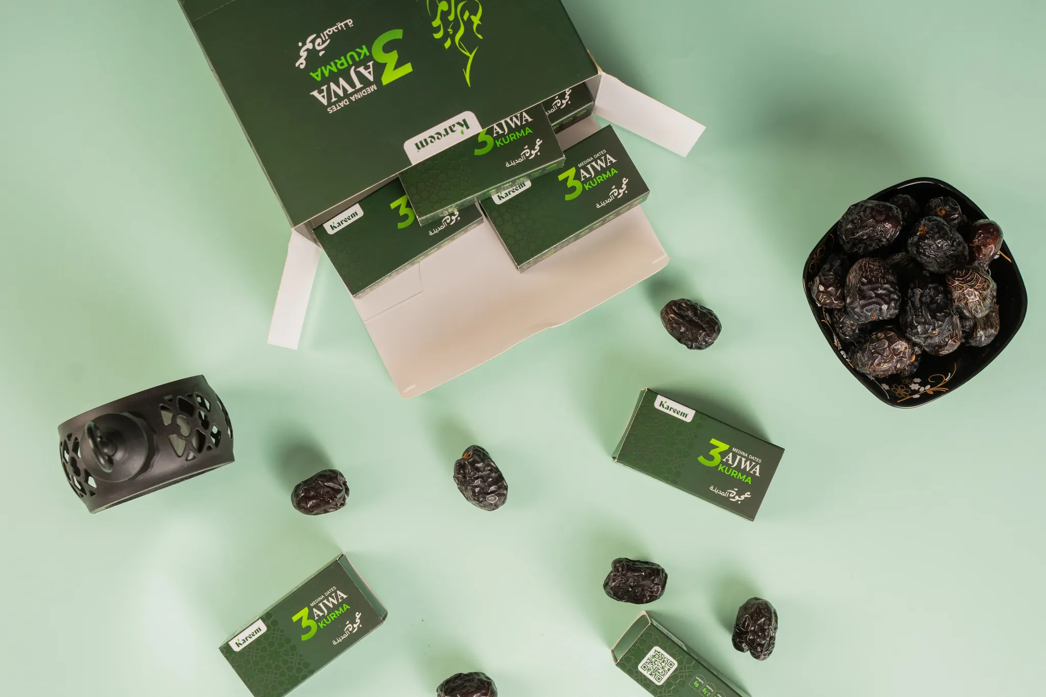 KAREEM KURMA AJWA PREMIUM J EXCLUSIVE MINI PACKAGING 3 BIJI
