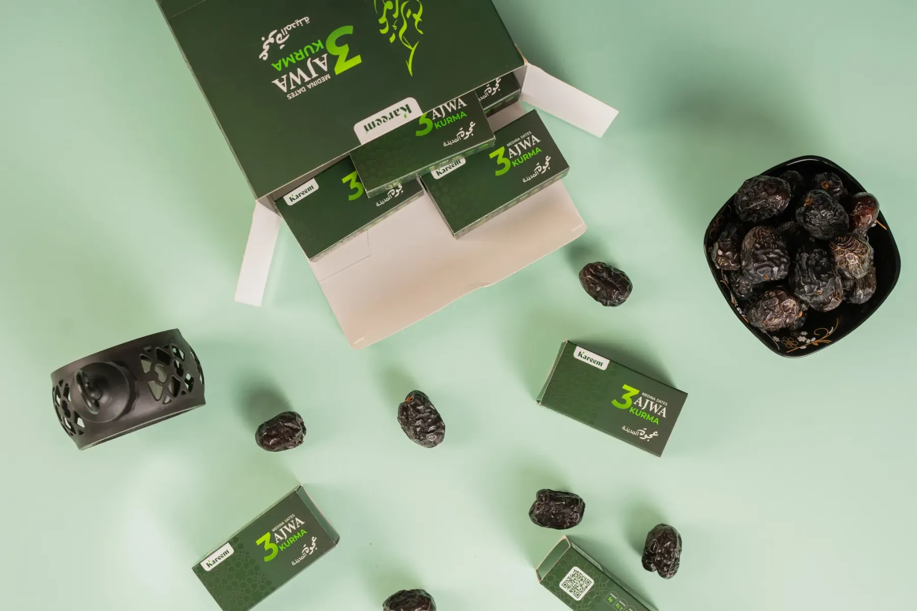 KAREEM KURMA AJWA PREMIUM J EXCLUSIVE MINI PACKAGING 3 BIJI