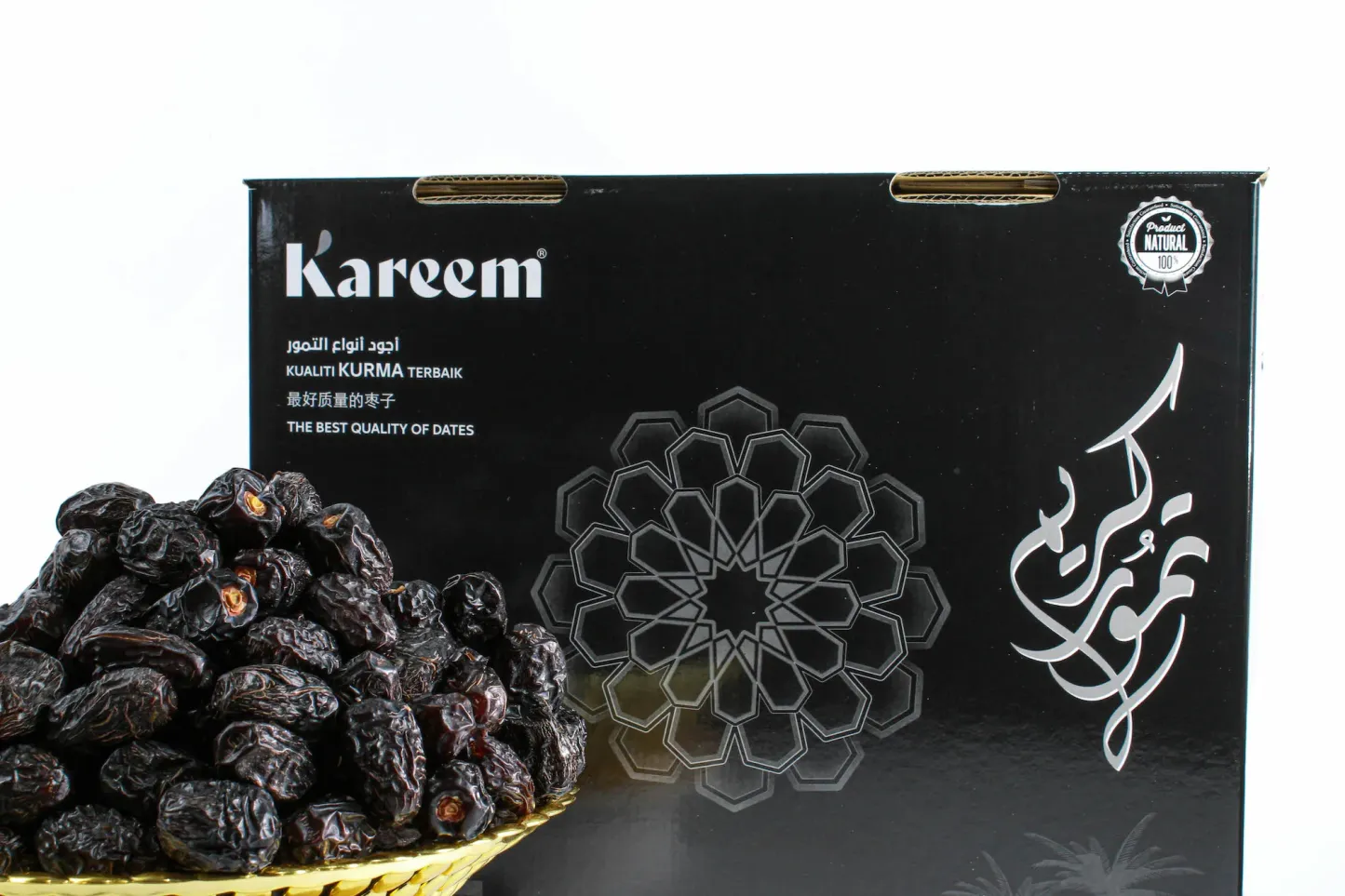 Kareem Kurma Ajwa Premium L [5kg] – Diimport dari Madinah, Stok Baru