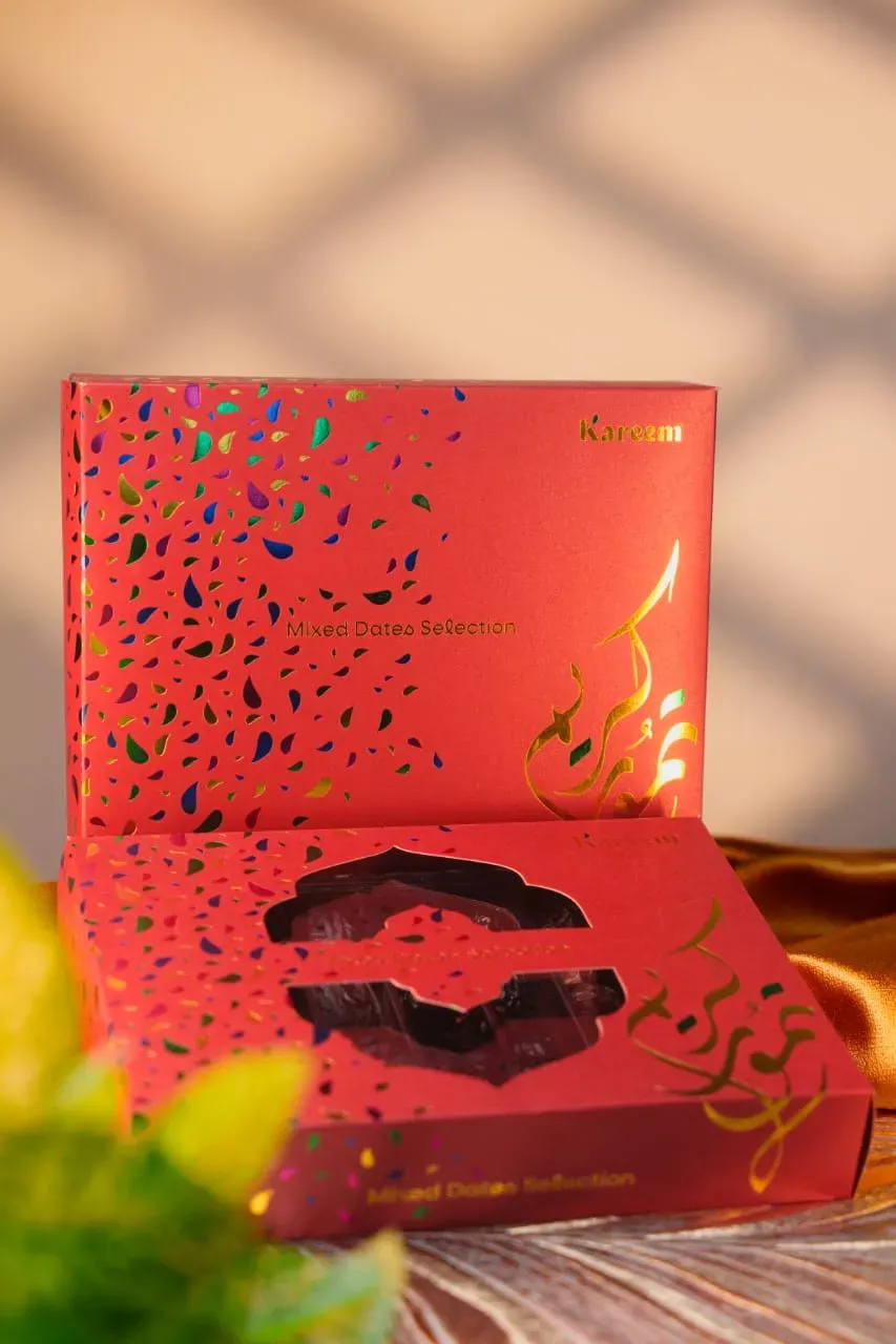 RAMADAN EXCLUSIVE  KAREEM KURMA MIXED DATES SELECTION 450g -  AJWA, MEDJOOL, MABROOM, SAFAWI 