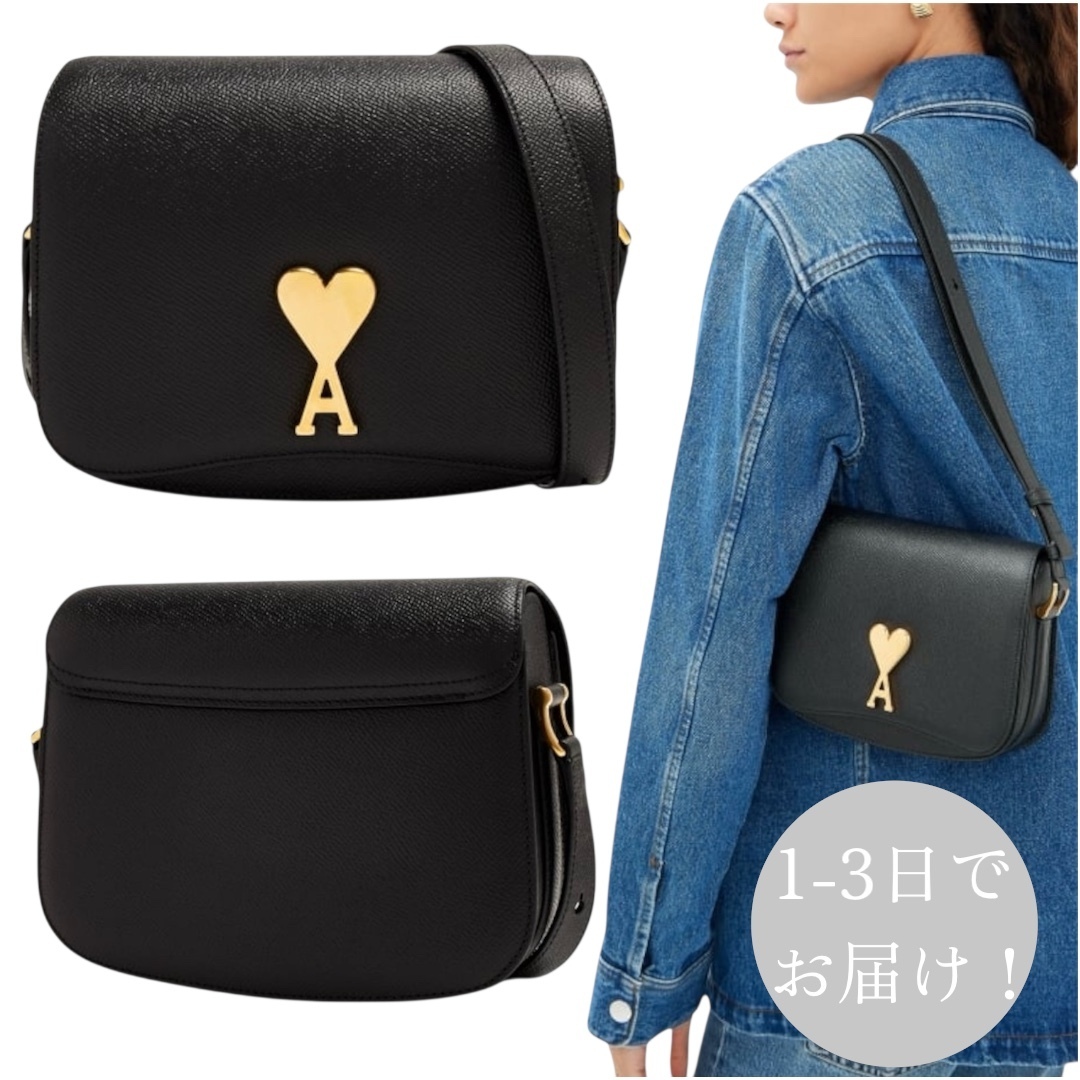 AMI PARIS ハンドバッグ ミニ バッグ グレインレザー バッグ