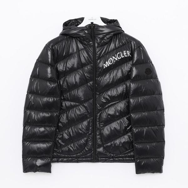 MONCLER☆SHAMA フード ダウンパディングジャケット ブラック