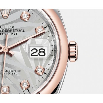 モデルオイスター、36 mm126201、オイスタースチール＆エバーローズゴールド