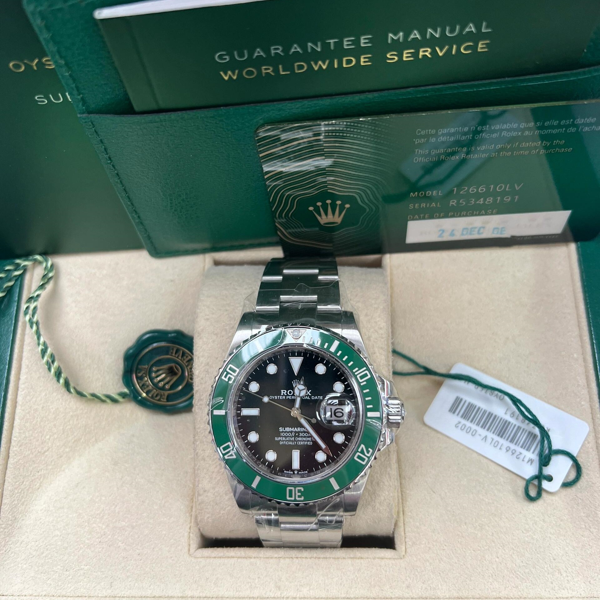 当日出荷 ROLEX ロレックス 126610 サブマリーナー デイト オイスター、41 mm、オイスタースチール