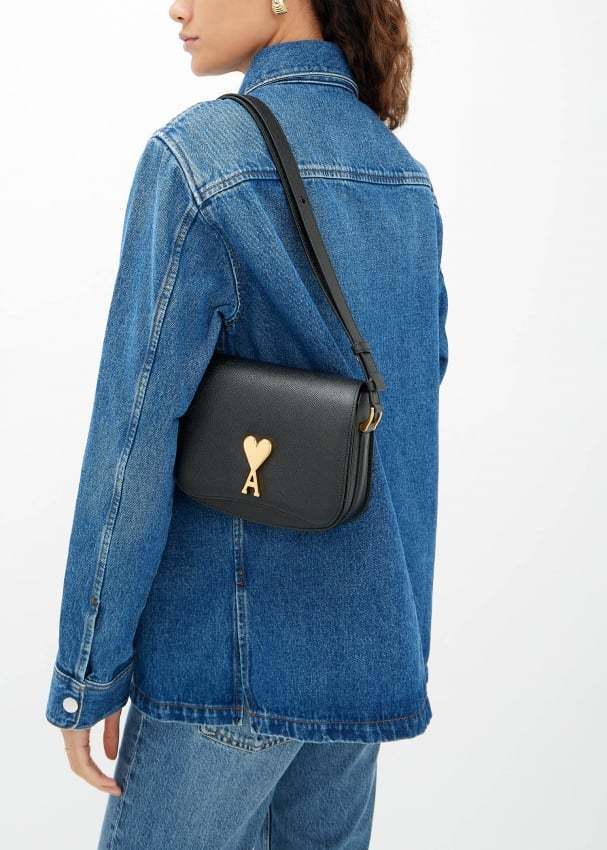 AMI PARIS ハンドバッグ ミニ バッグ グレインレザー バッグ