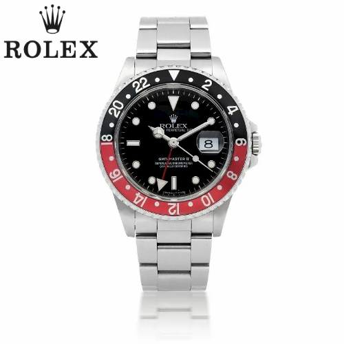 ROLEXロレックスグリニッジタイプ2赤と黒のコーラリング16710COKE