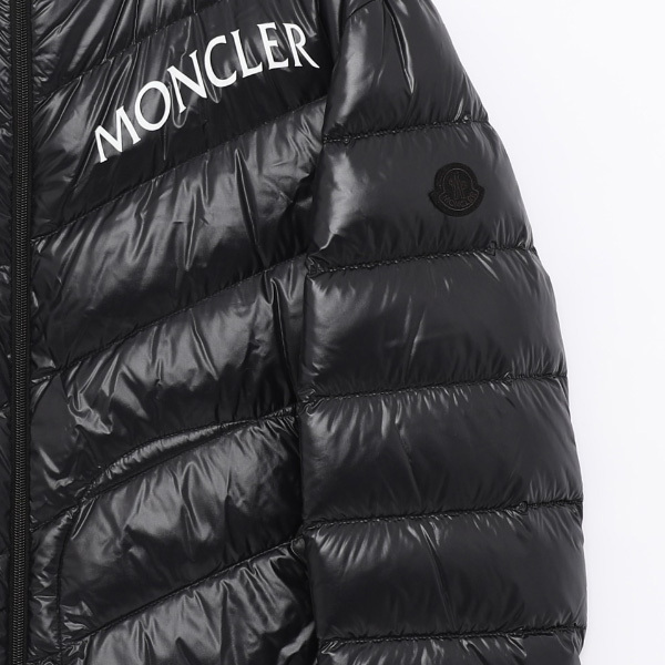 MONCLER☆SHAMA フード ダウンパディングジャケット ブラック