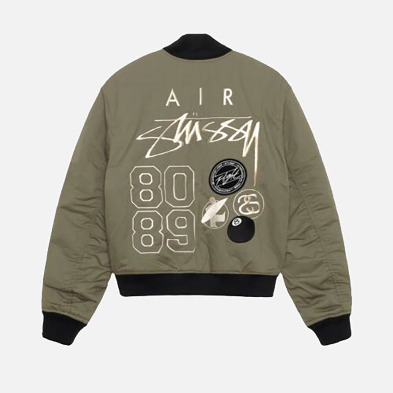 STUSSY×連名リバーシブルキルティングキルティングジャケット