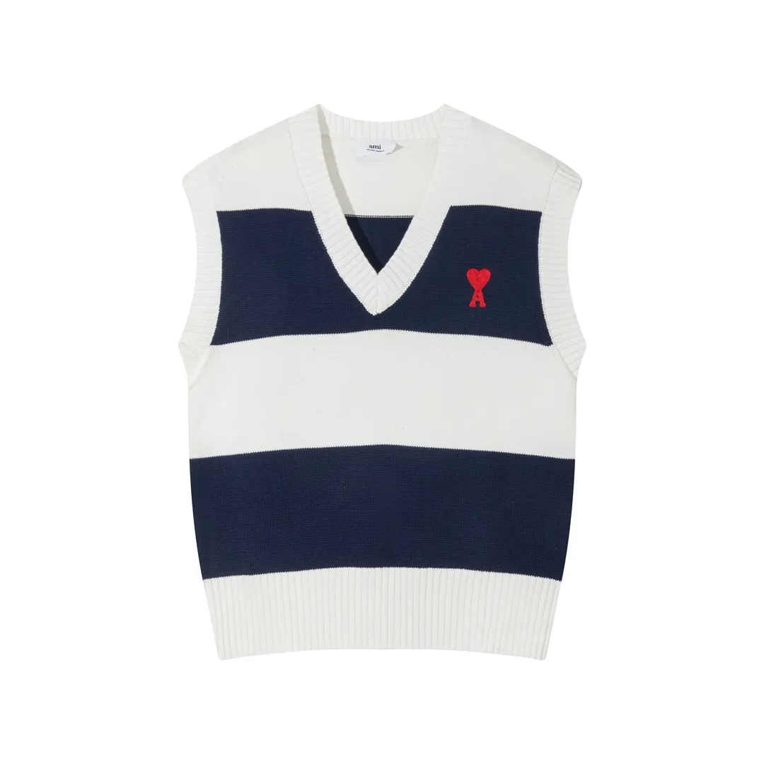 AMI PARIS（アミ パリス） オーバーサイズニットベスト 男女兼用