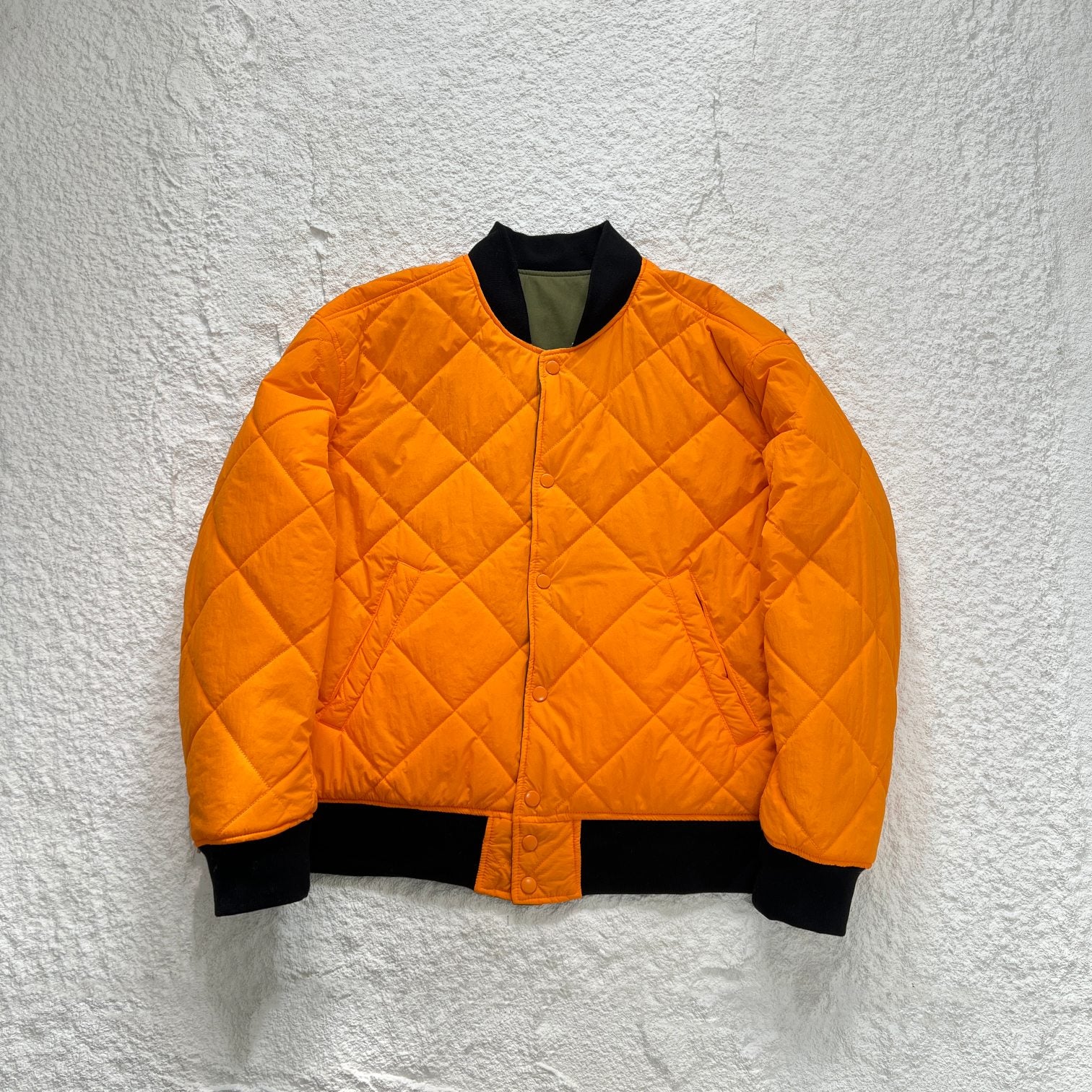 STUSSY×連名リバーシブルキルティングキルティングジャケット