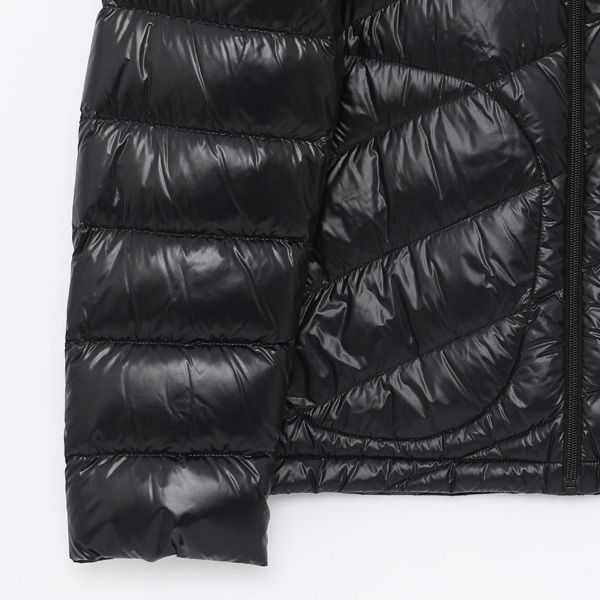 MONCLER☆SHAMA フード ダウンパディングジャケット ブラック