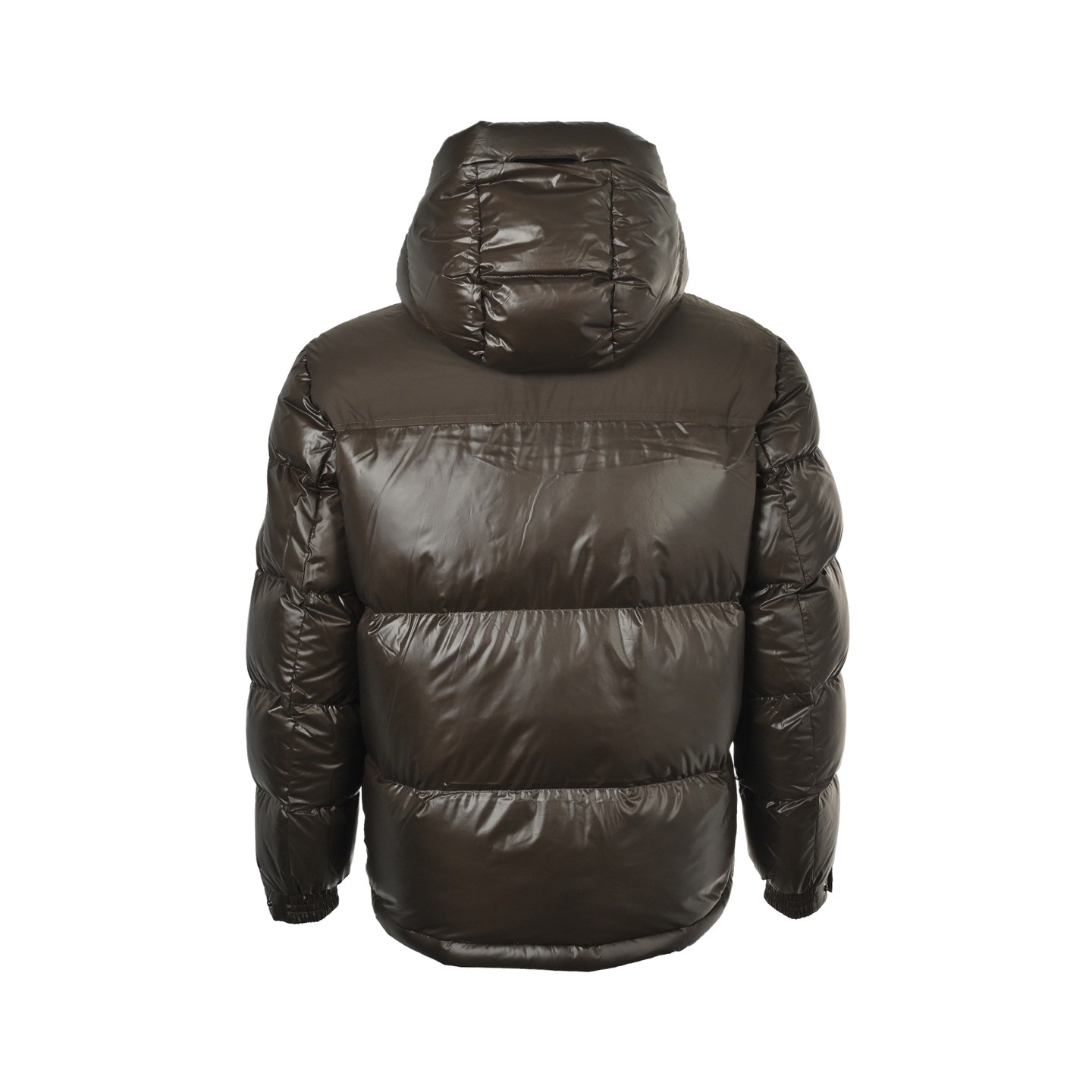 FENDI フェンディ 25FW 袖標拼接 フード付きダウンジャケット ブラック