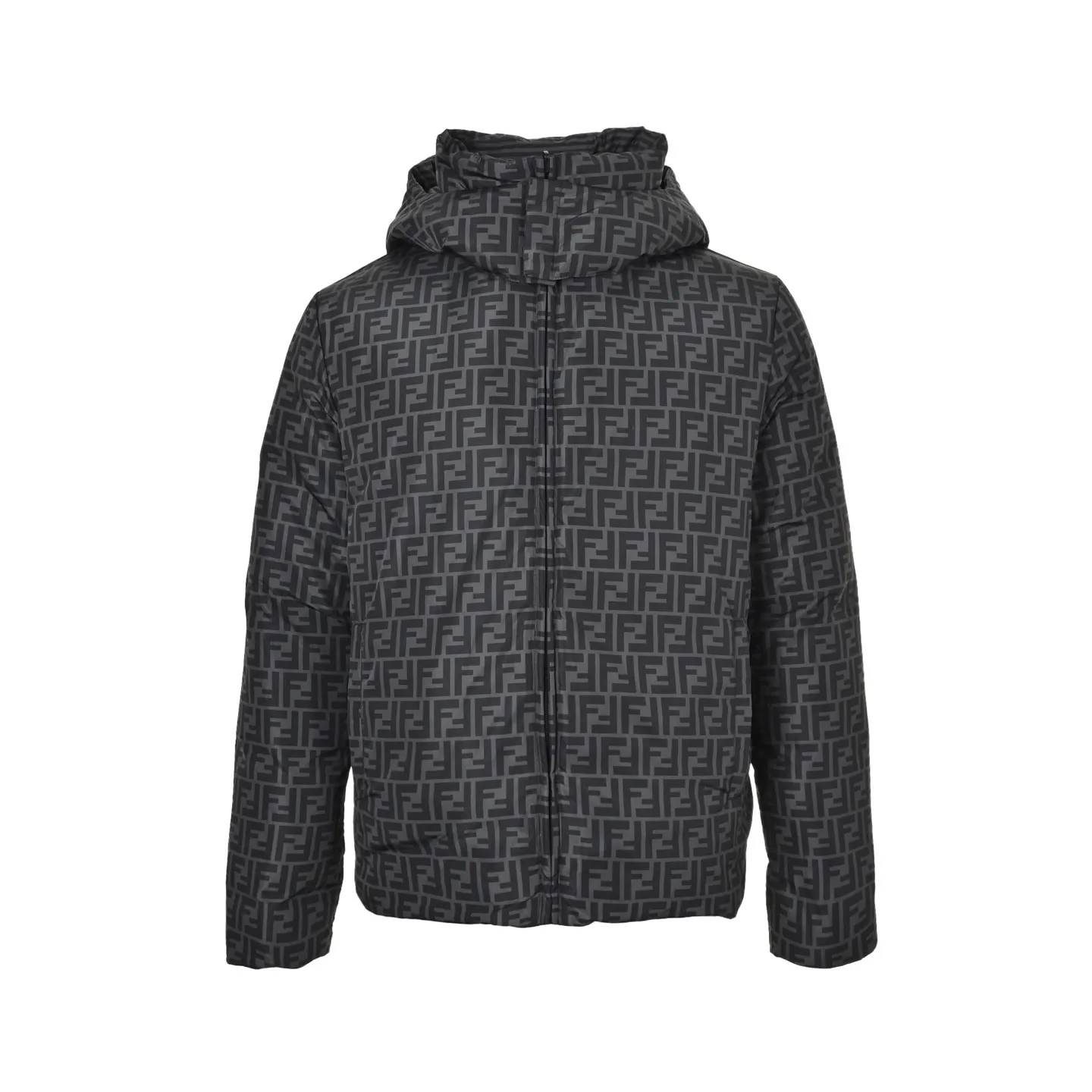 Fendi フェンディ FFレトロ柄両面着用フーデッドダウンジャケット