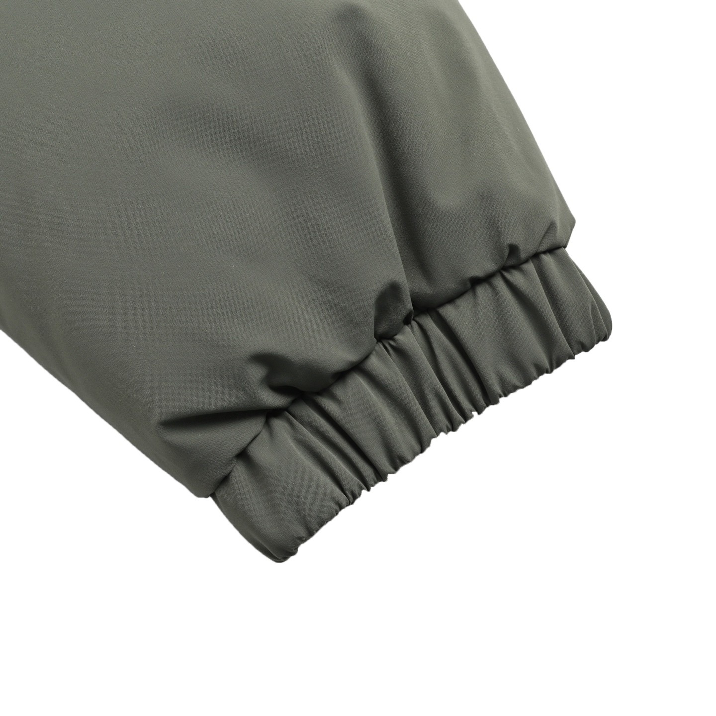 PRADA プラダ ブラック 再生ナイロン 撞色リブコollar ダウンジャケット