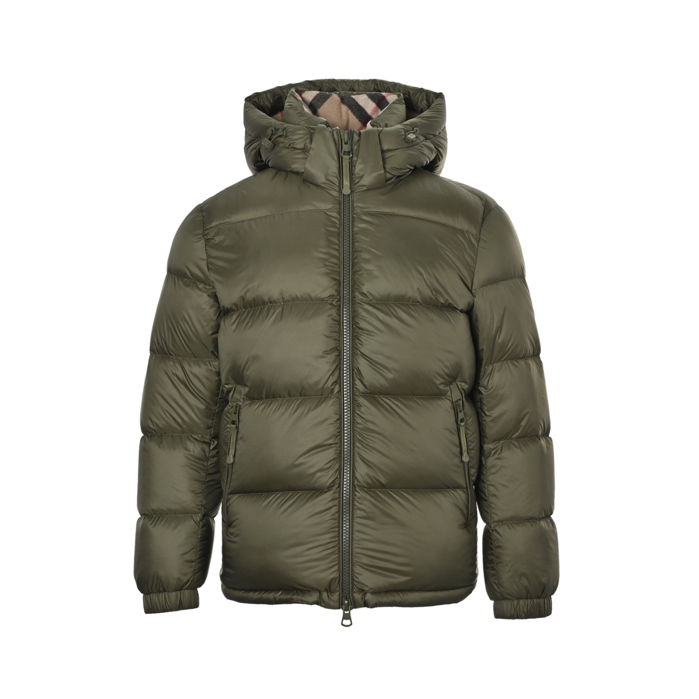 BURBERRY バーバリー 25FW新作 グレンチェックフード付きダウンジャケット