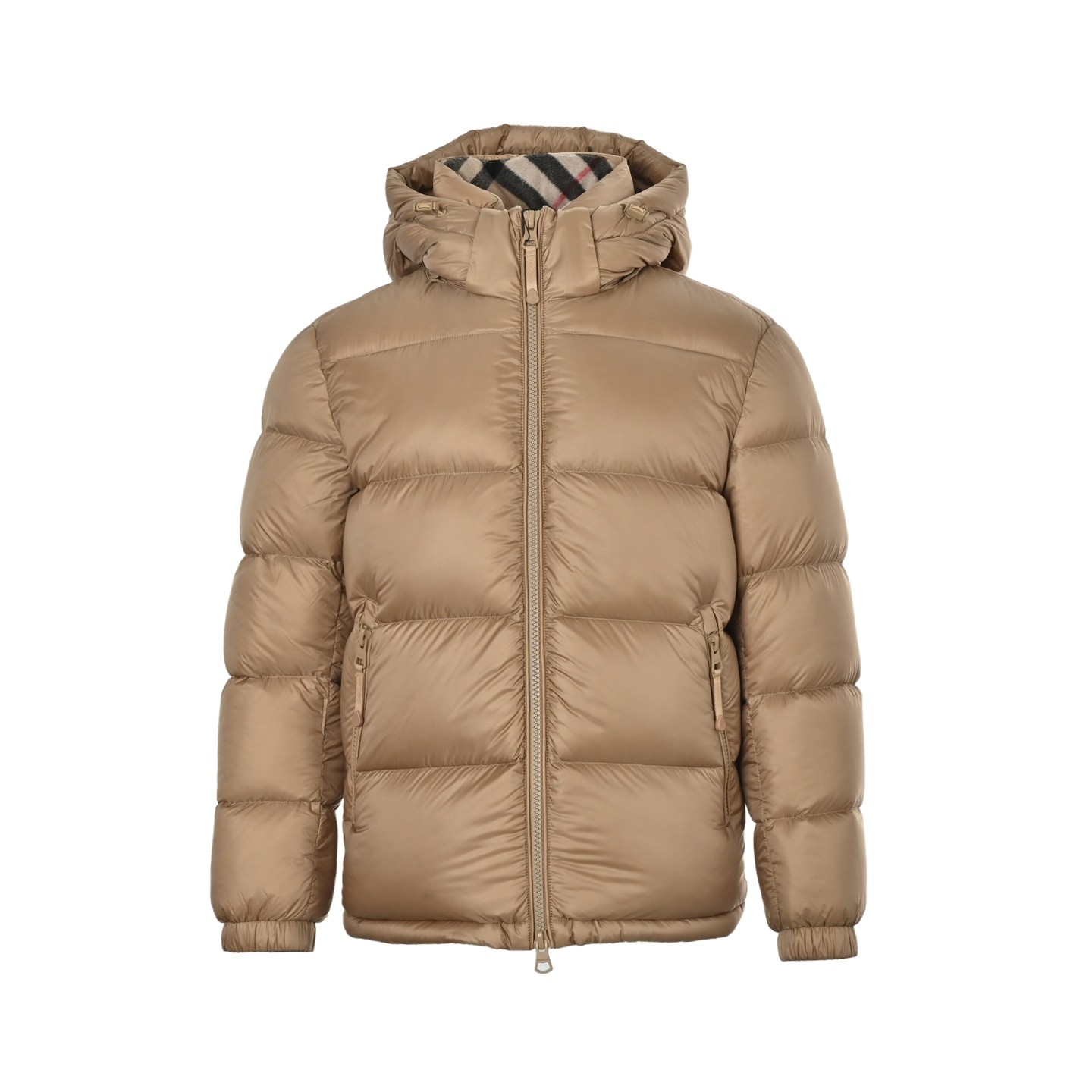 Burberry バーバリー 25FW 新作 格紋 連帽 ダウンジャケット