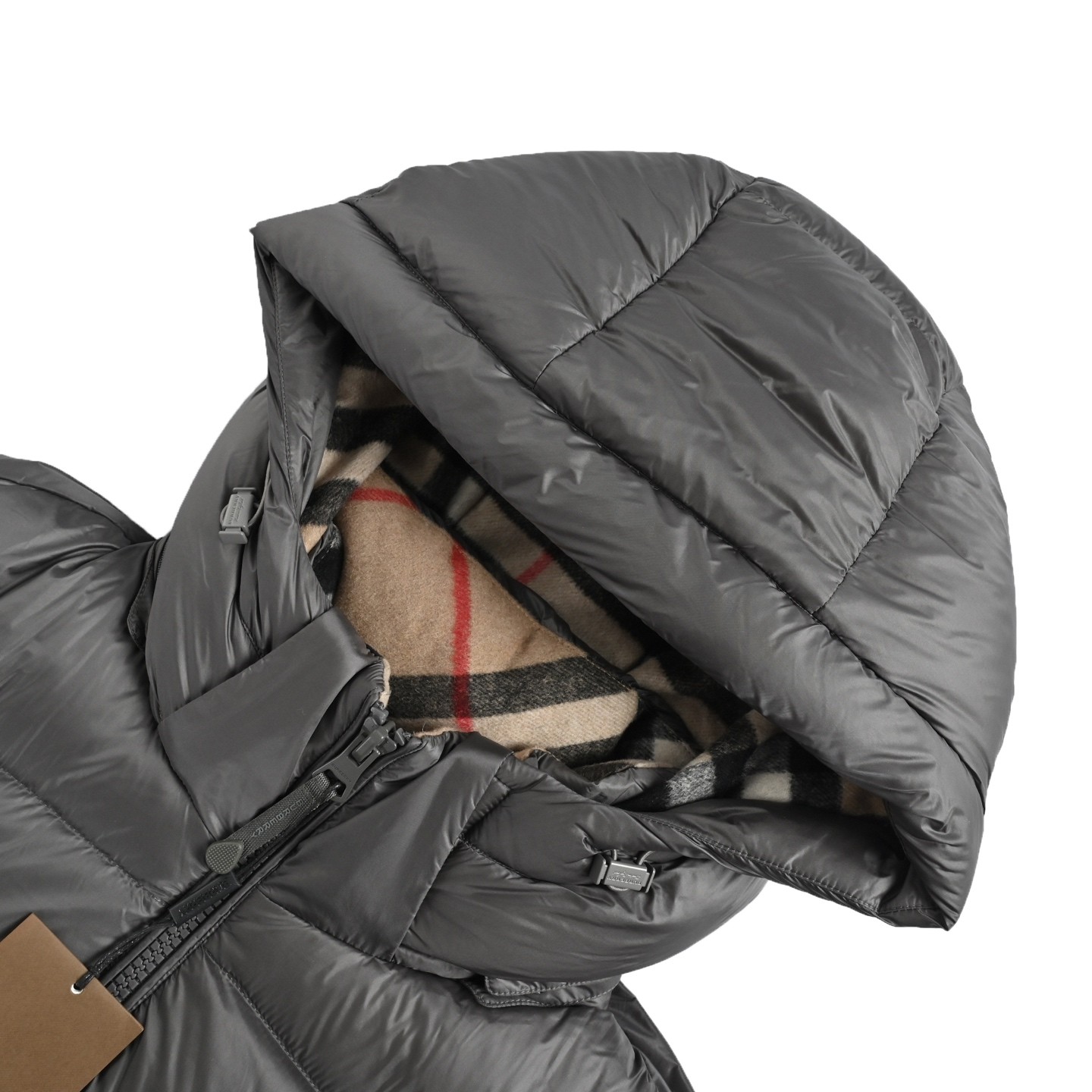 BURBERRY バーバリー 25FW新作 グレンチェックリムーバブルフードダウンジャケット