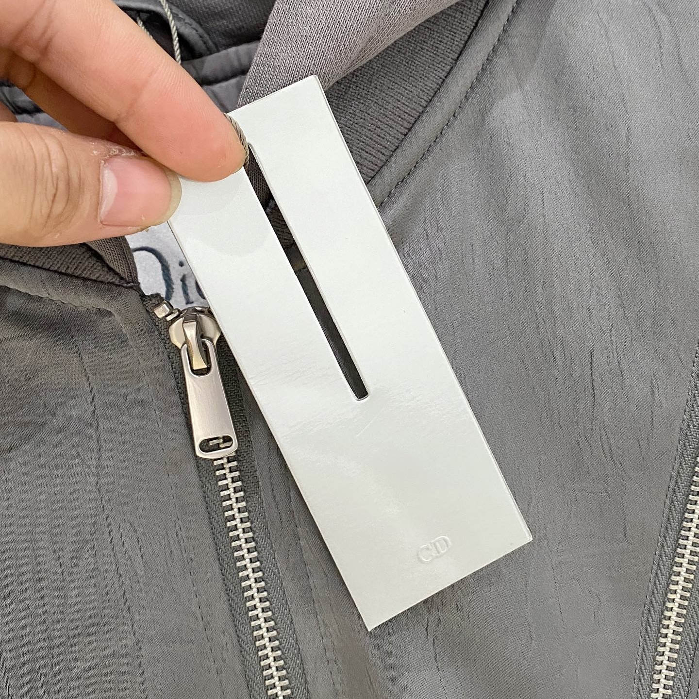 DIOR ディオール フード付きダウンジャケット ブラック/シルバー