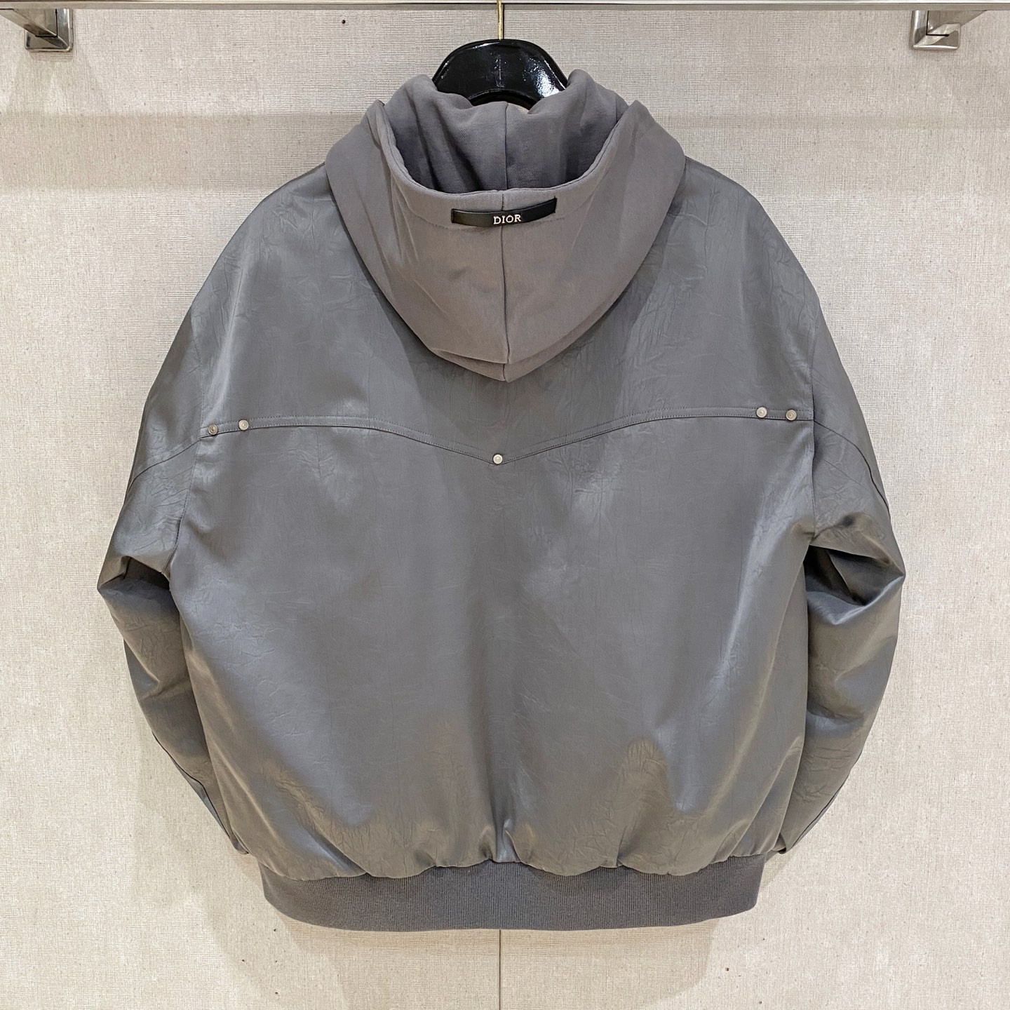 DIOR ディオール フード付きダウンジャケット ブラック/シルバー