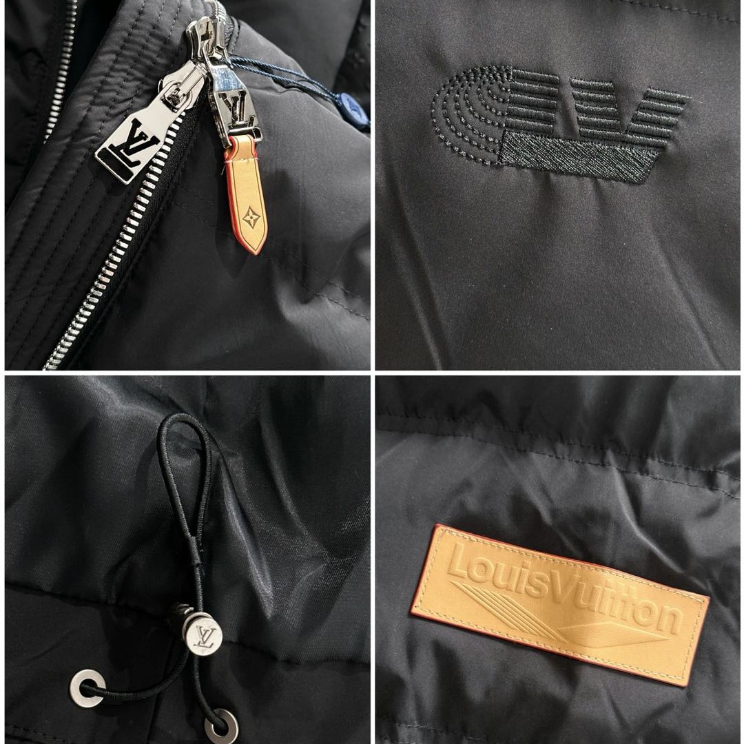 LOUIS VUITTON ルイ・ヴィトン FW2025秋冬新款 モノグラムエンボス フード付きダウンジャケット