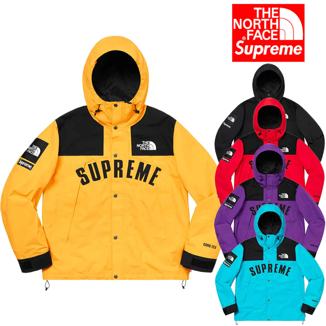 SUPREME×THE NORTH FACE MOUNTAIN PARKA 19SS 男女兼用 ジャケット BLACK YELLOW PUR