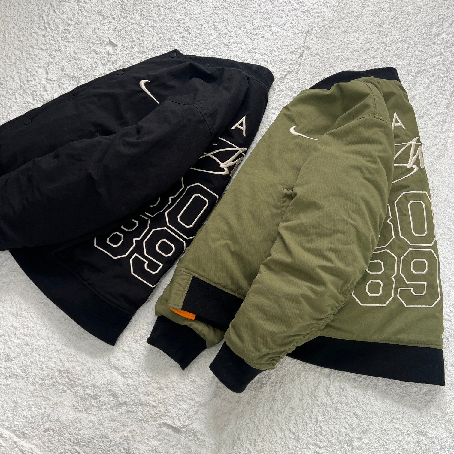 STUSSY×連名リバーシブルキルティングキルティングジャケット