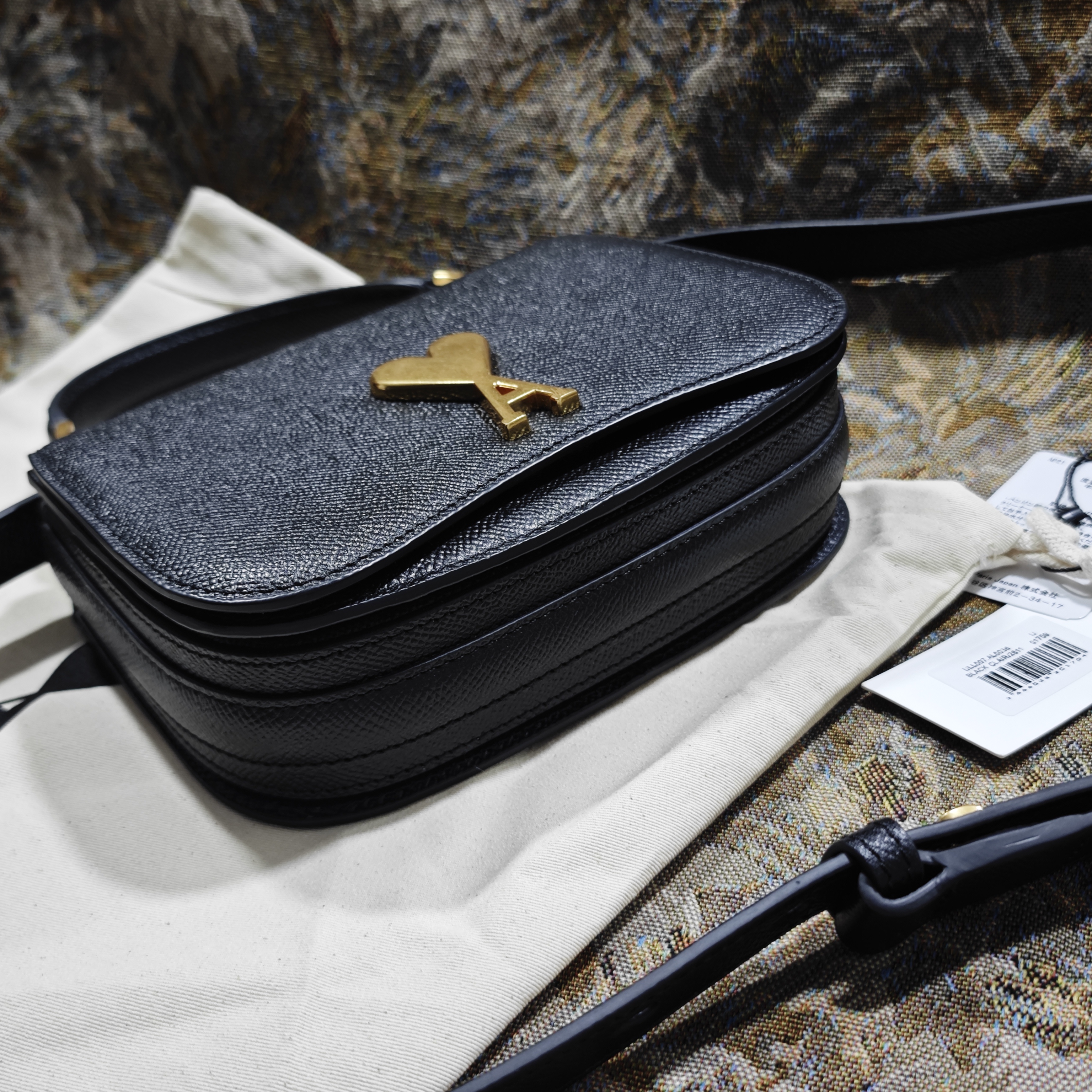 AMI PARIS ハンドバッグ ミニ バッグ グレインレザー バッグ