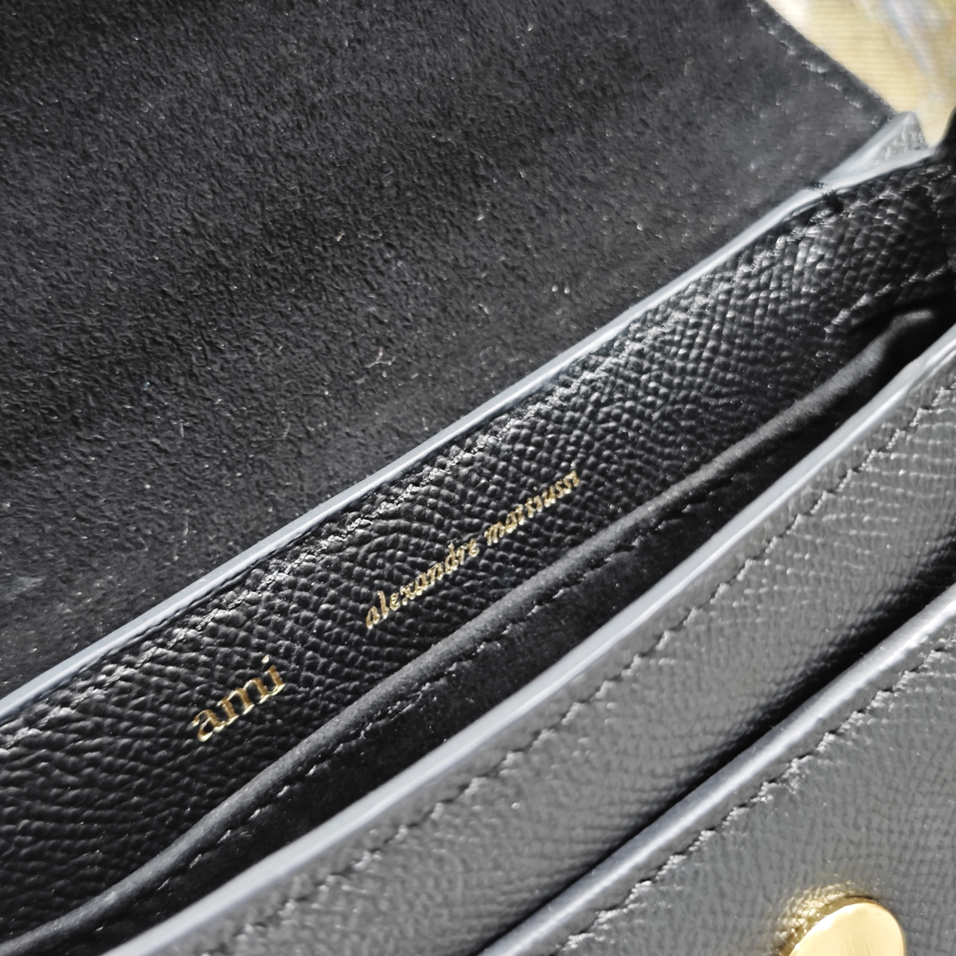 AMI PARIS ハンドバッグ ミニ バッグ グレインレザー バッグ