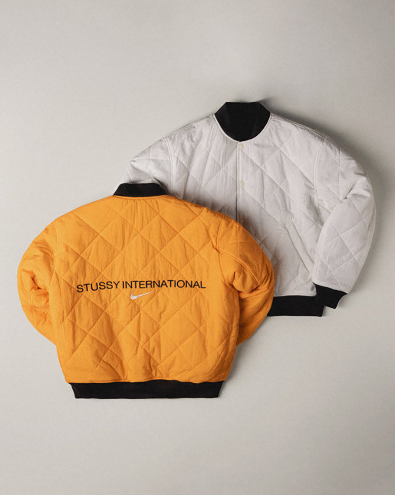 STUSSY×連名リバーシブルキルティングキルティングジャケット