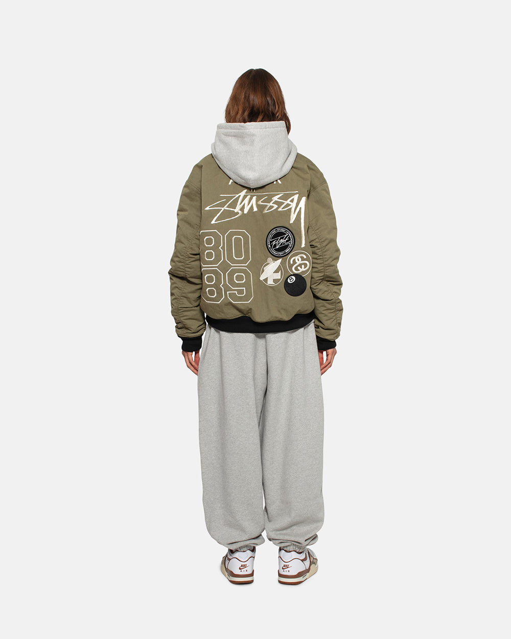 STUSSY×連名リバーシブルキルティングキルティングジャケット