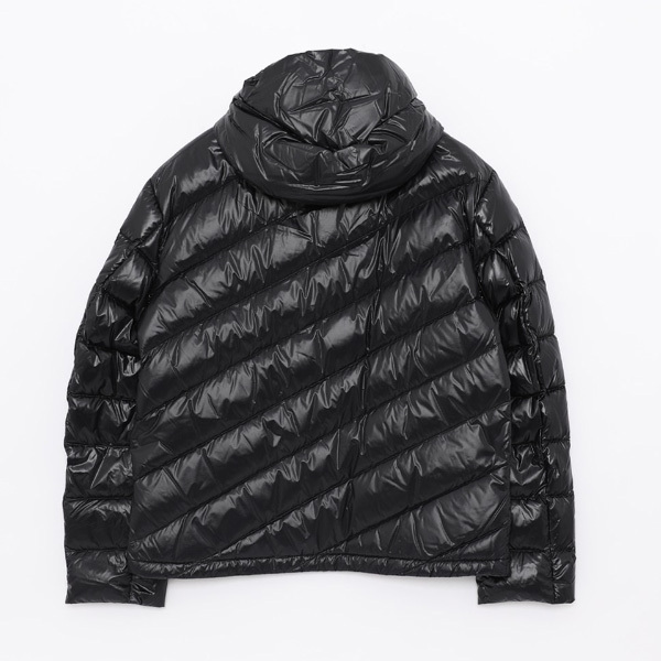 MONCLER☆SHAMA フード ダウンパディングジャケット ブラック