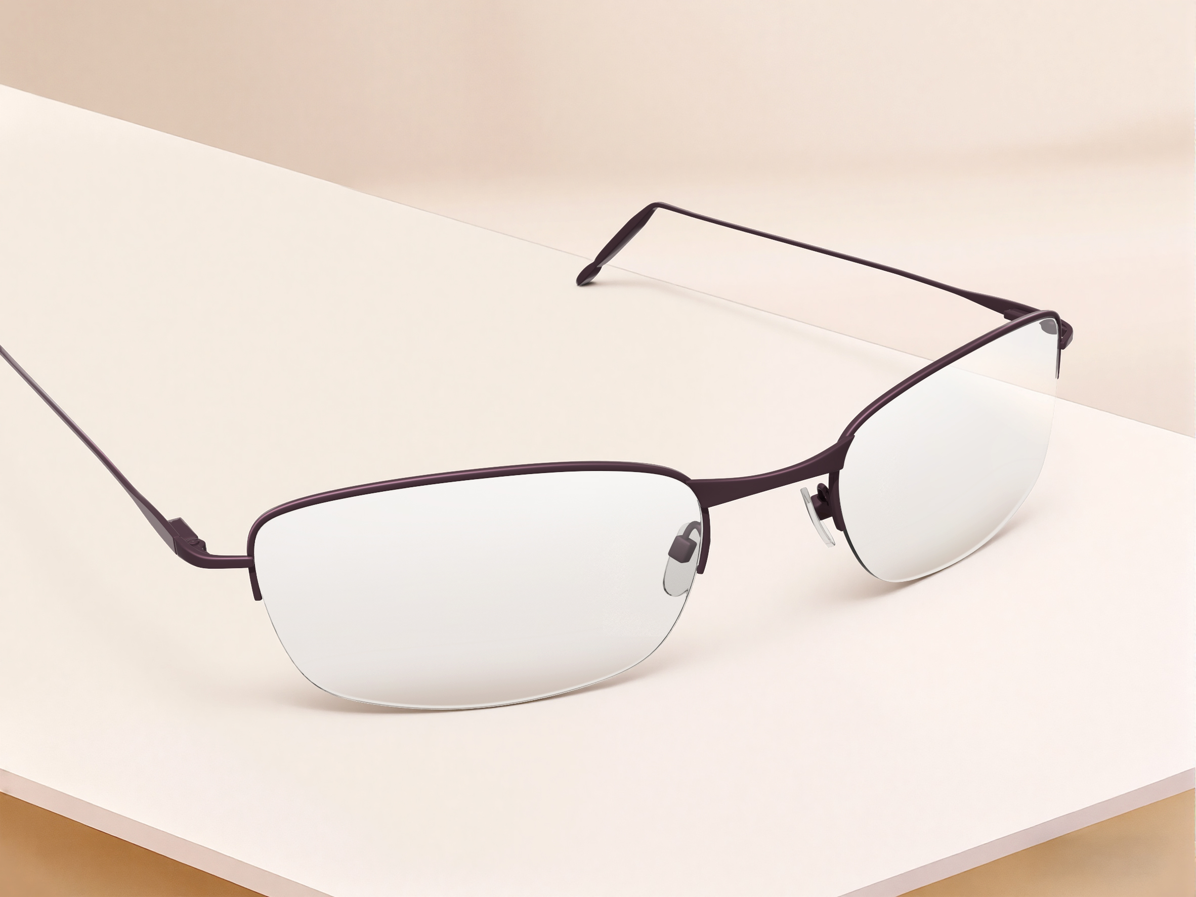 Semi-Rimless Glasses