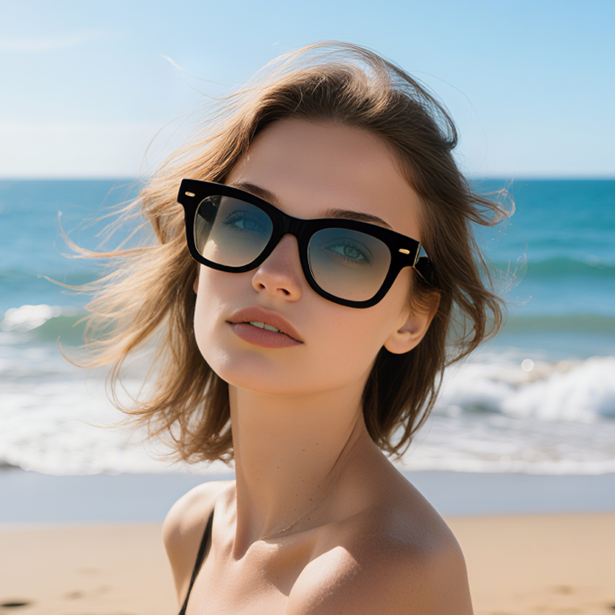 Oversized Black Hipster Eyeglasses