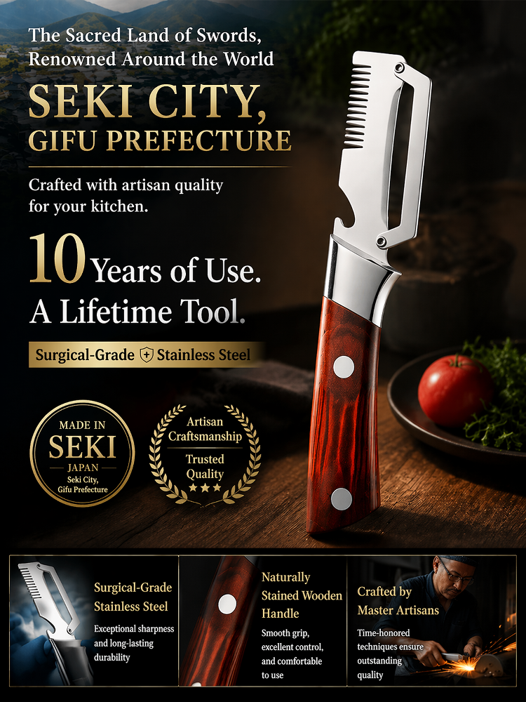 SL-Medical Grade Stainless Steel Ultra-Sharp Multi-Effect Peeler/Slicer