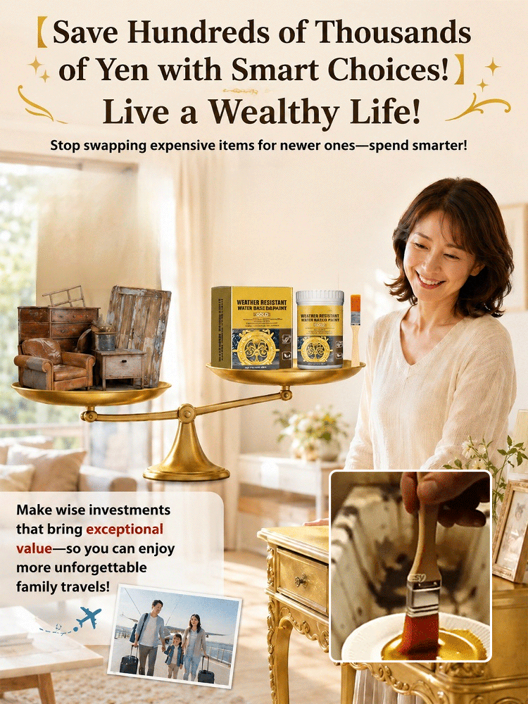 HFH-【A Touch of Renewal!】24K Special Mirror-Finish Water-Based Gold Paint