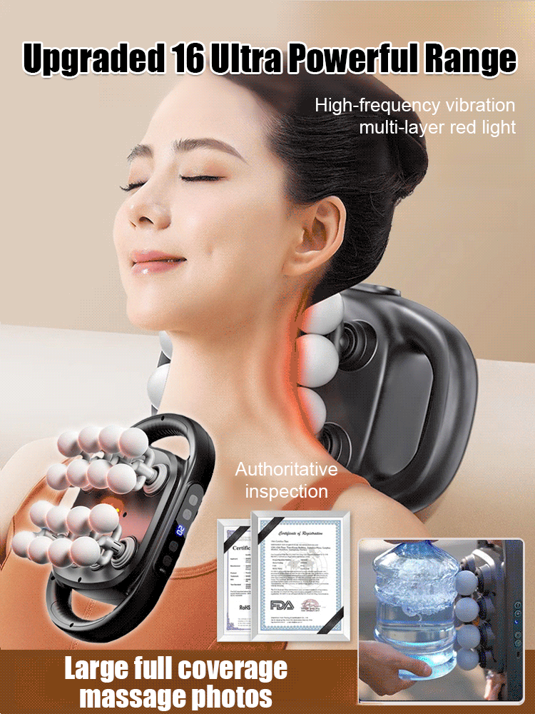 16-head fascia gun for powerful and wide-range full-body massage