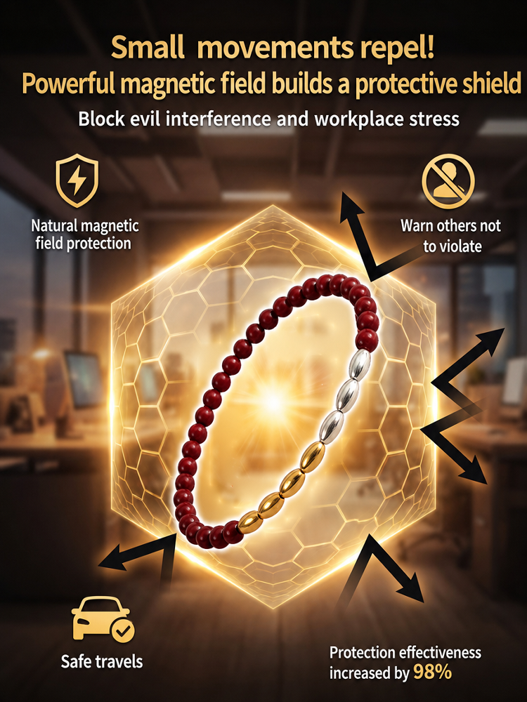 Seven-grain cinnabar bracelet
