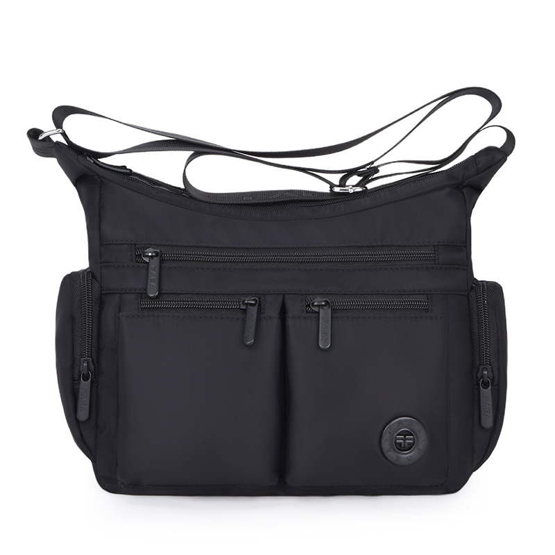 Simple Multi-Pocket Large Shoulder Bag, Colorful Options