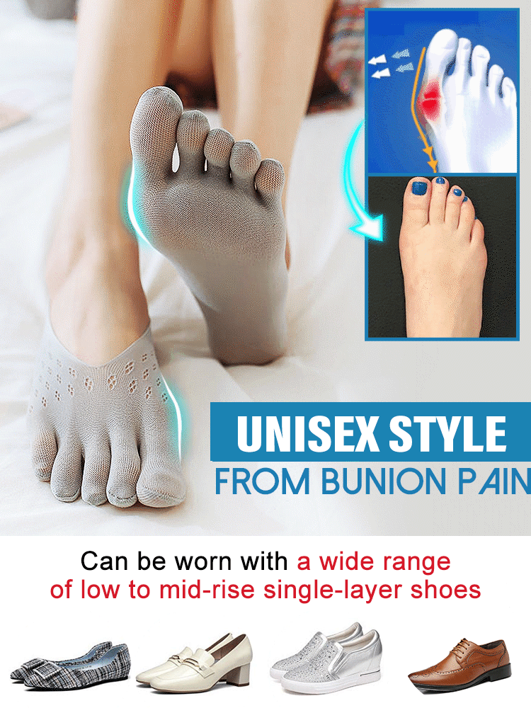 [Buy 1 Free 2] Unisex invisible corrective five-toe socks