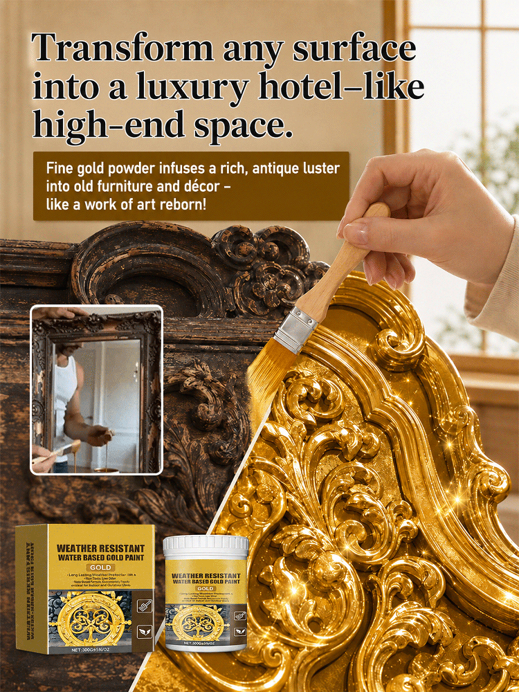 HFH-【A Touch of Renewal!】24K Special Mirror-Finish Water-Based Gold Paint
