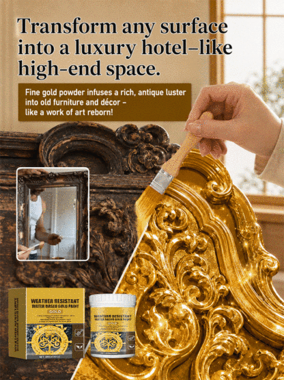 HFH-【A Touch of Renewal!】24K Special Mirror-Finish Water-Based Gold Paint