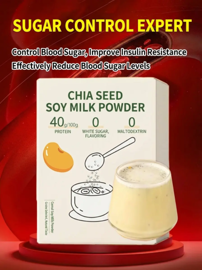 【7-Day Blood Sugar Reduction】Chia Seed Soy Milk Powder
