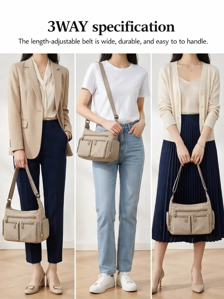 Kyoto Artisan Spirit Multi-layer Large Capacity Shoulder Bag