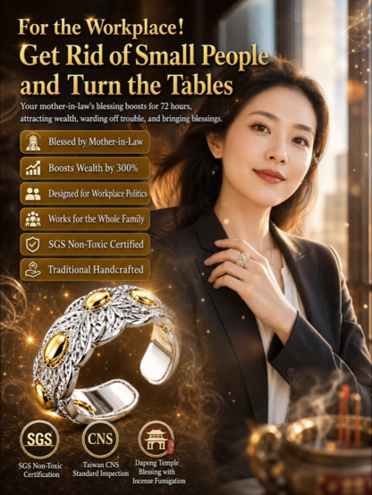 Seven-Grain Blessing Prosperity Ancient Rice Bead Ring