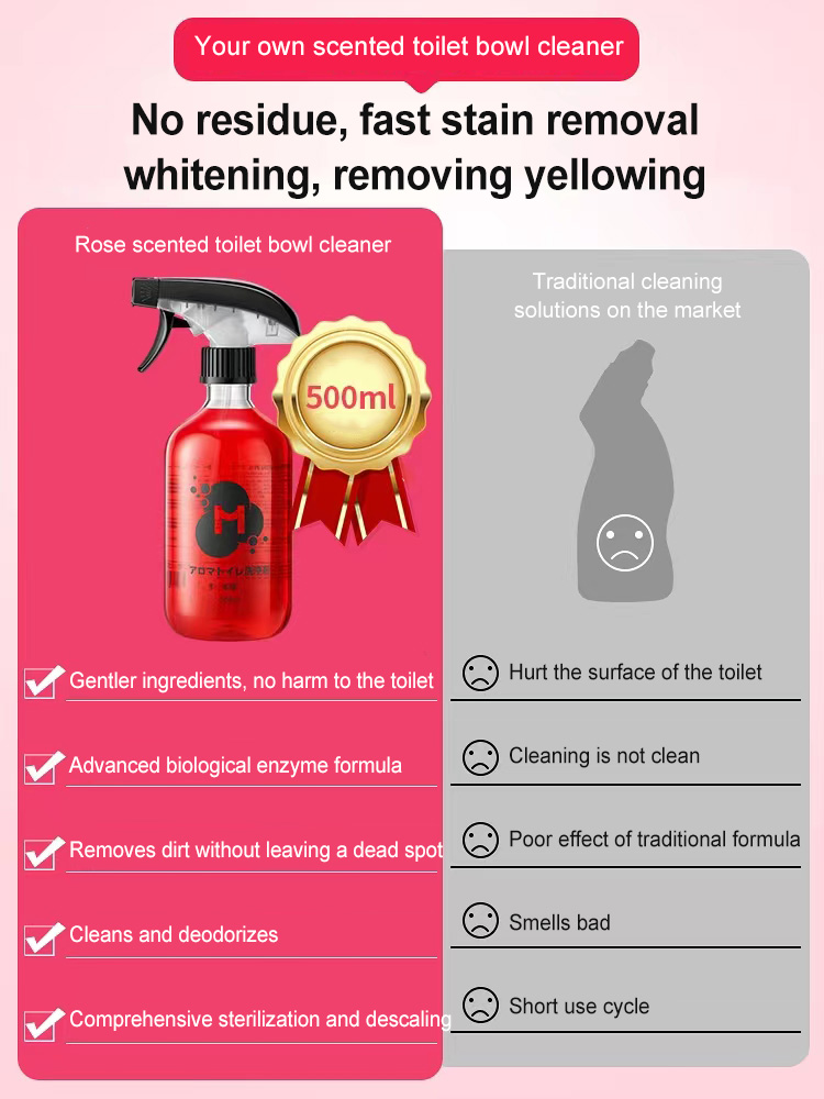 Tik Tok hot selling rose scented toilet bowl cleaner