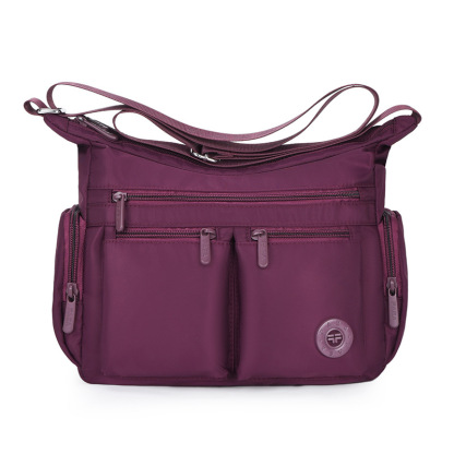 Simple Multi-Pocket Large Shoulder Bag, Colorful Options
