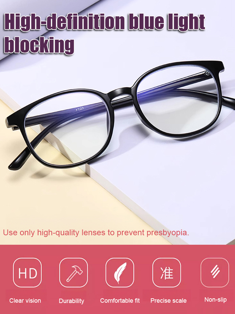 Fashionable and comfortable folding mirror HD anti-blue light automatic zoom reading glasses