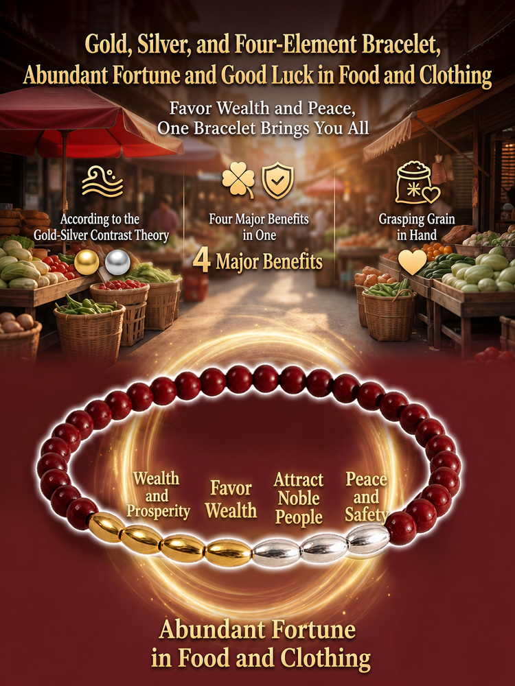 Seven-grain cinnabar bracelet