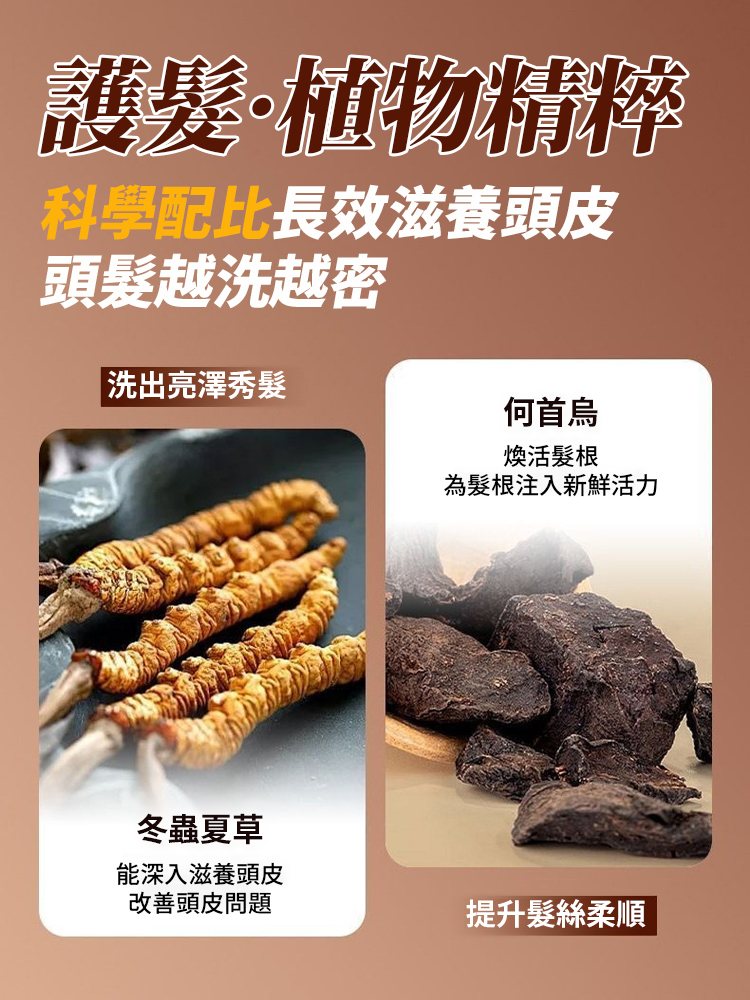 【防脫生髮】蟲草潤護洗髮露