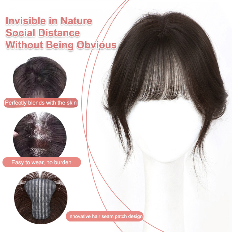  (No Hair Clips Required)Natural Velcro Hair Extensions for Women